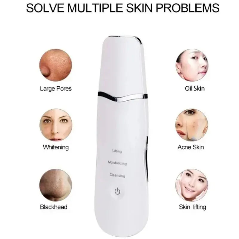 At Home Facial Ultrasonic Skin Spatula for Deep Cleaning and Blackheads