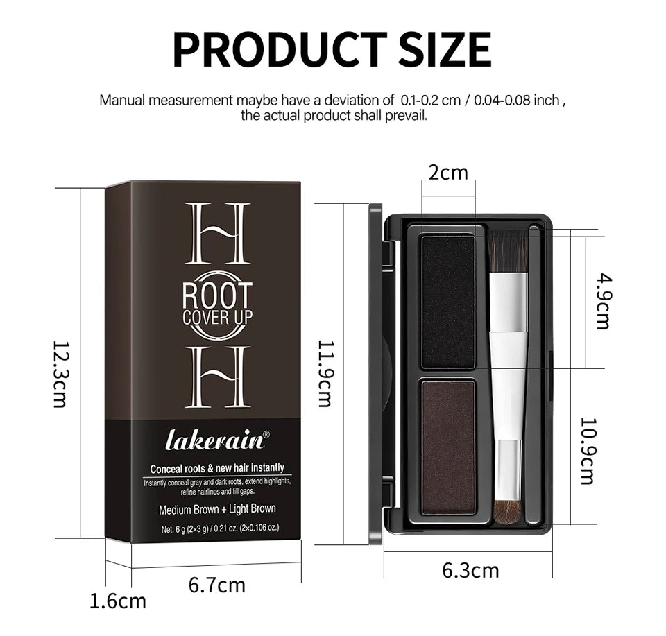 Instant Root Cover Up Hair Concealer Palette for Flawless Hairlines