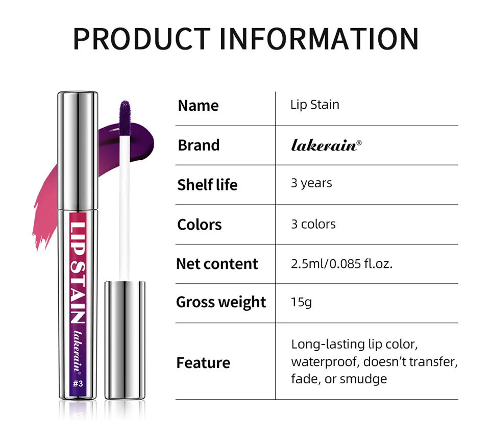 Daily Makeup Peel Off Lip Stain Set Long Lasting Waterproof Tint