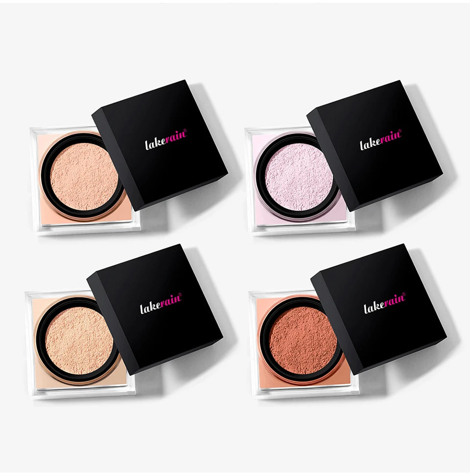 Daily Makeup Routine Loose Setting Powder for Flawless Matte Finish