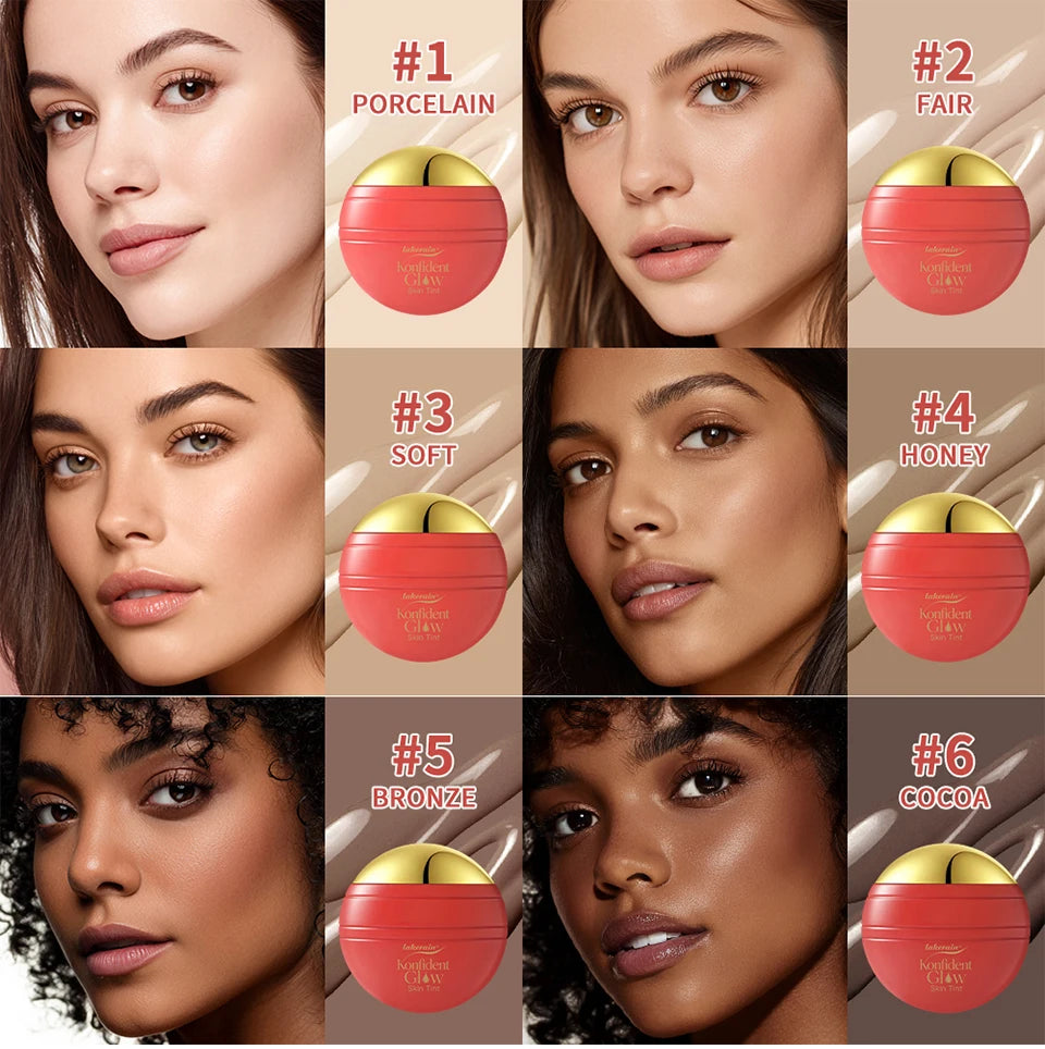 Daily Makeup Routine Hydrating Glow Skin Tint Foundation Light Coverage