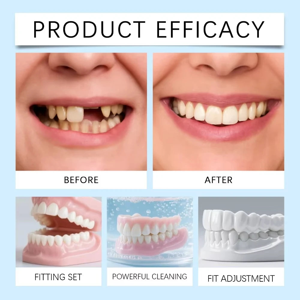 Daily Smile Silicone Dentures for Missing Teeth Full Set - 5