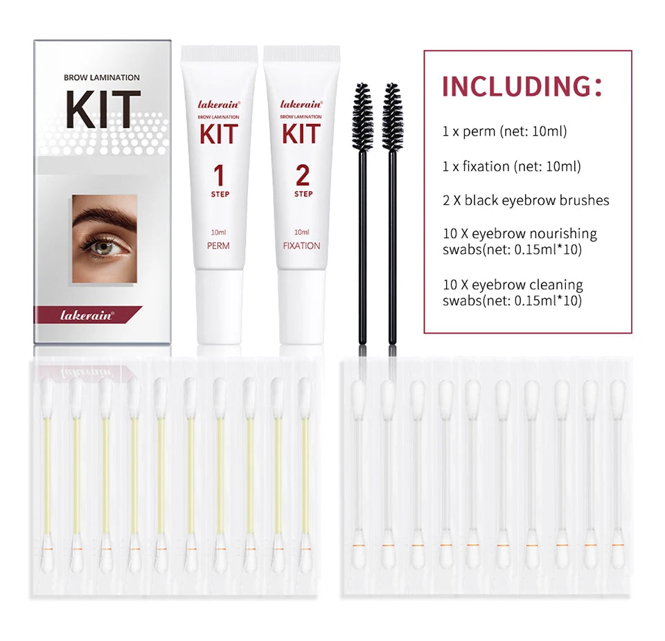 At Home Brow Lamination Kit Semi-Permanent Eyebrow Fixation Set - 16