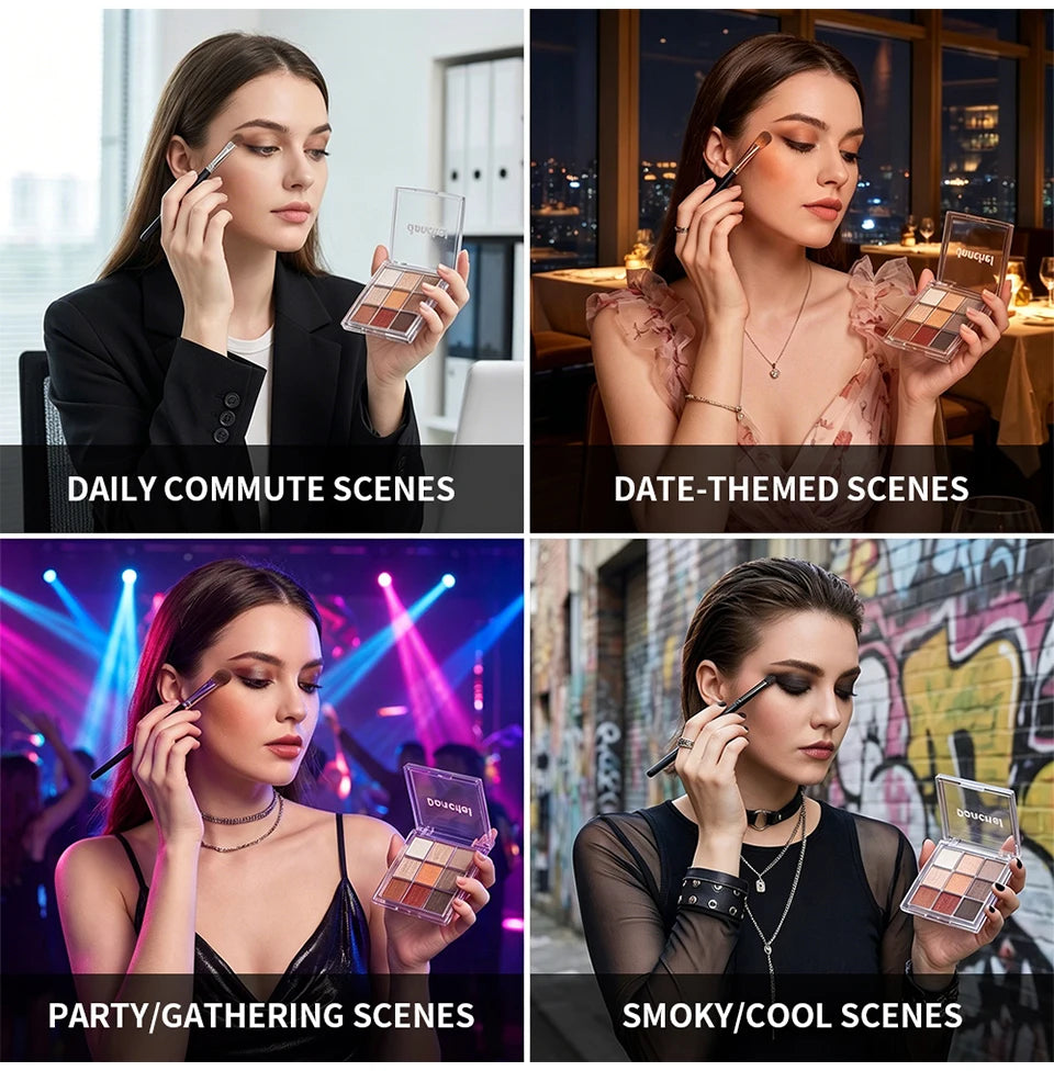 Daily Makeup Eyeshadow Palette with Long Lasting Coordinated Shades