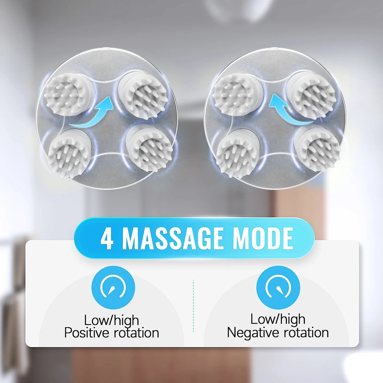 Home Electric Head Scalp Massager for Stress Relief and Hair Growth - 3