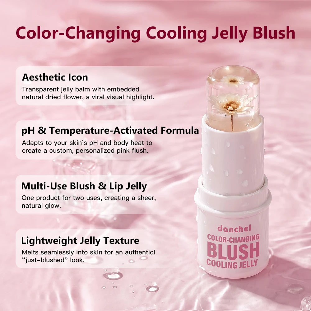 Daily Makeup Color Changing Jelly Blush Stick with Deep Hydration - 9
