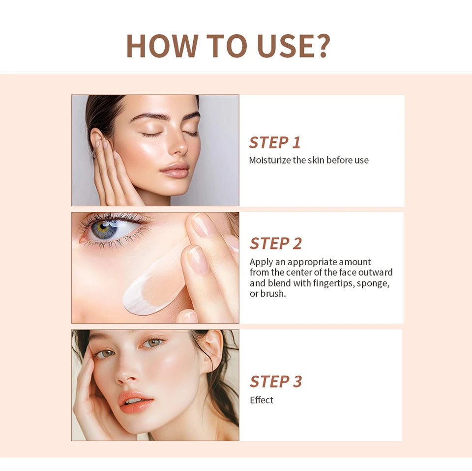 Travel Color Changing Foundation with SPF 30 Sun Protection