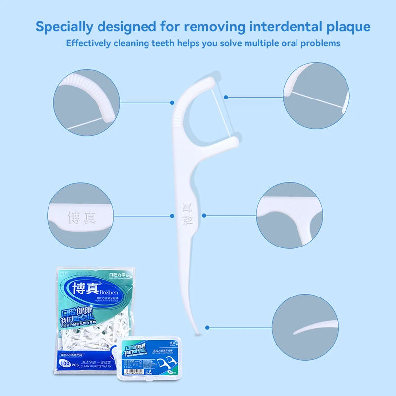 Daily Dental Care Portable High Tension Dental Floss Picks Dispenser - 13