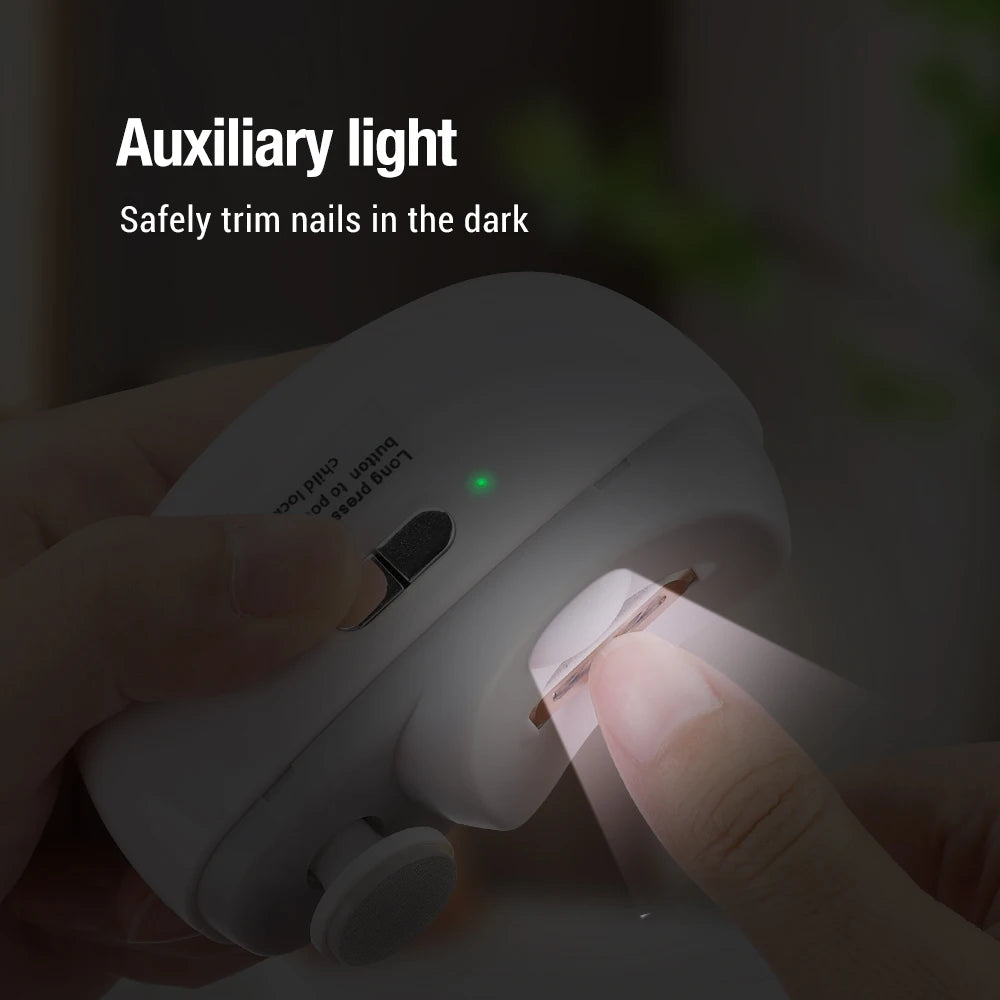 At Home Electric Nail Clipper Safe Trimming And Polishing Tool - 6