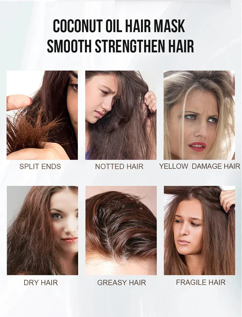 Dry Damaged Hair Keratin Hair Mask for Deep Moisture and Repair