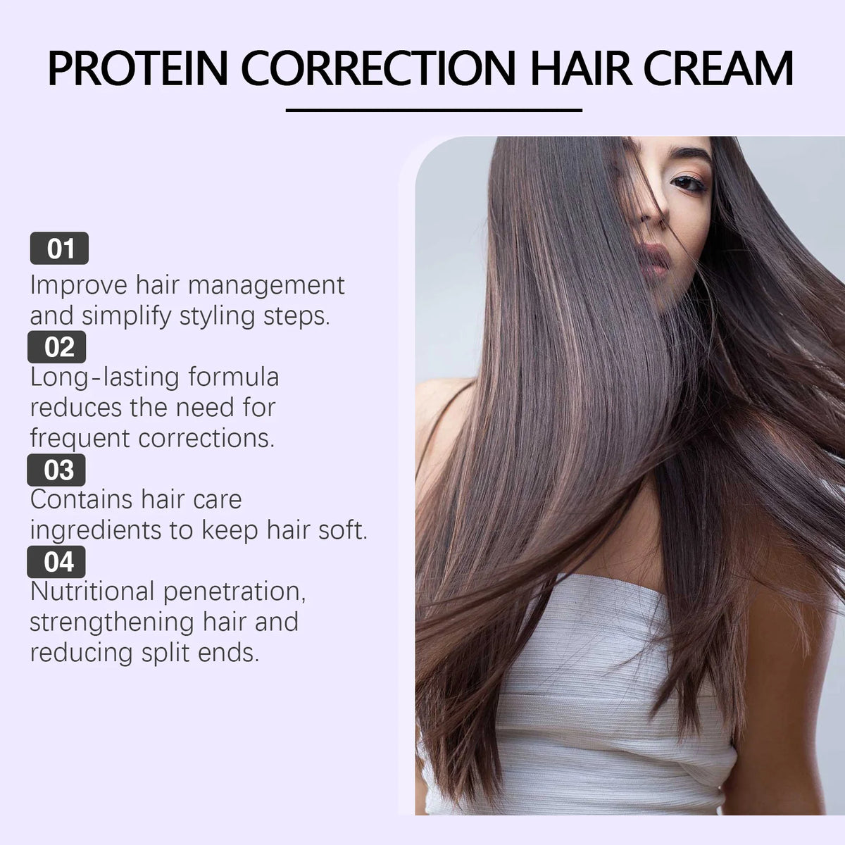 Daily Hair Care Protein Correction Hair Straightening Cream Smoothing