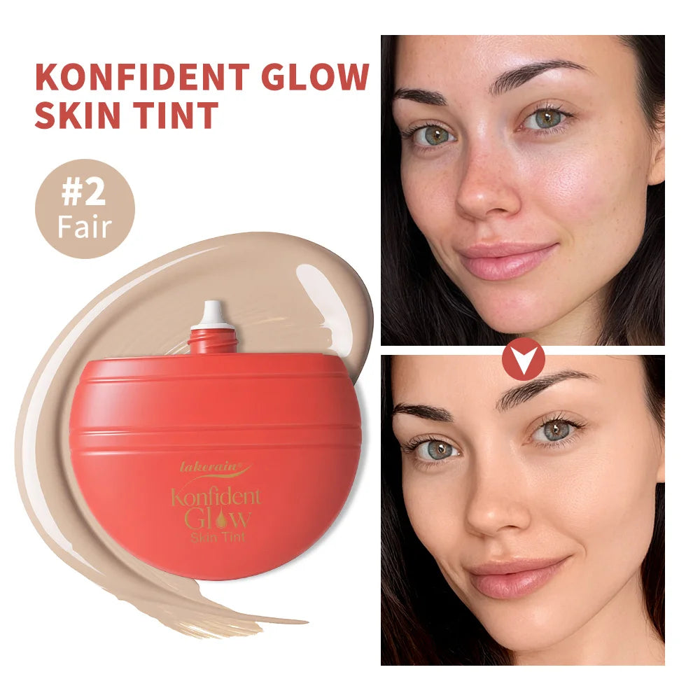Daily Makeup Routine Hydrating Glow Skin Tint Foundation Light Coverage