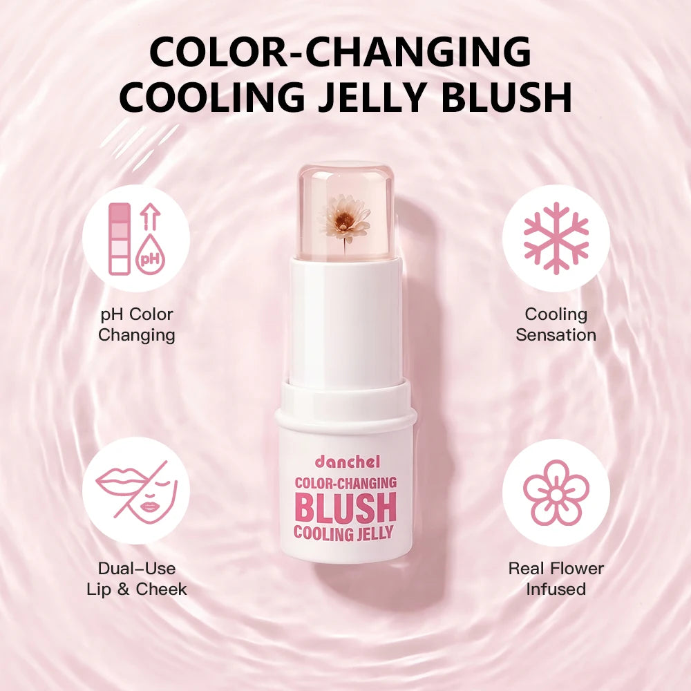 Daily Makeup Color Changing Jelly Blush Stick with Deep Hydration