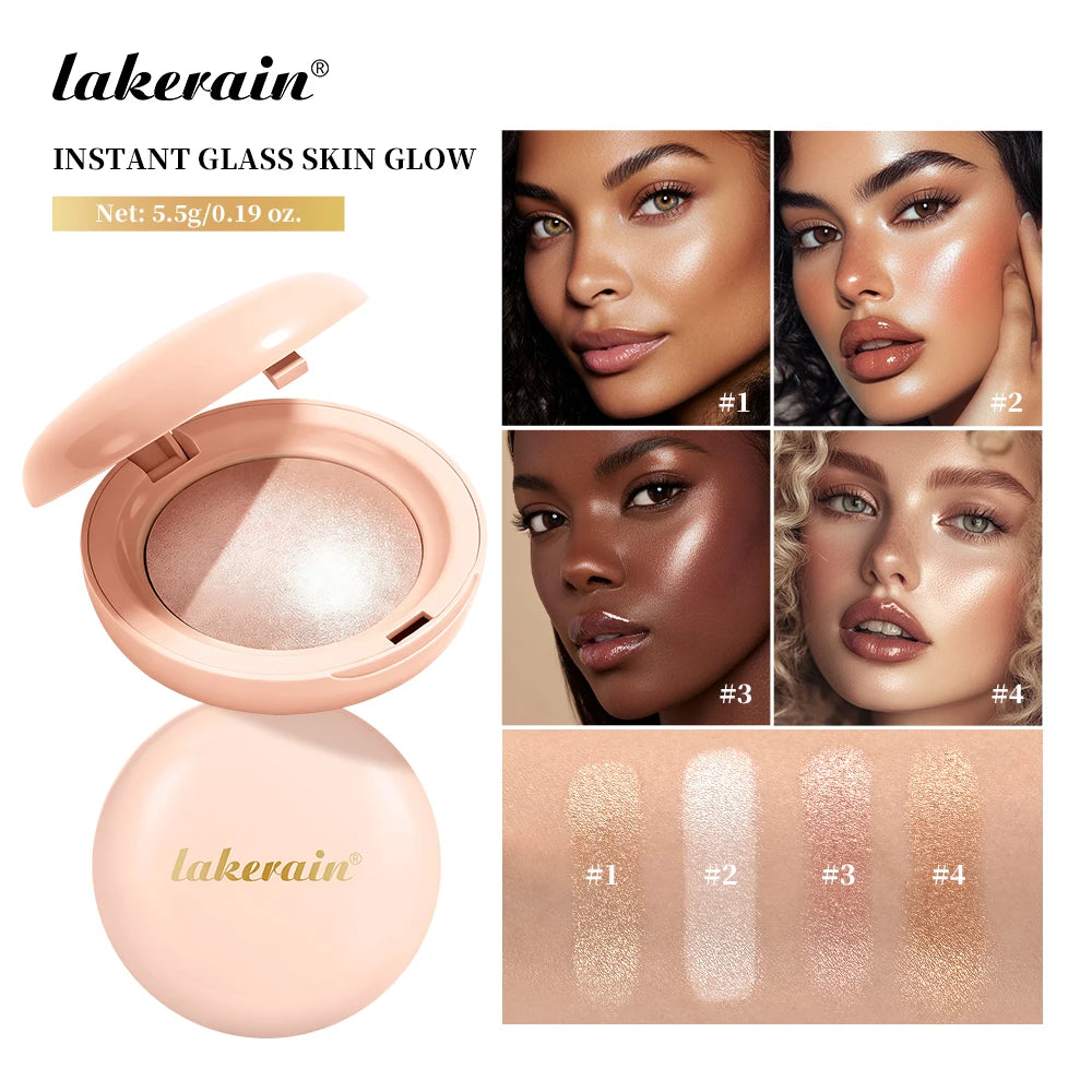 Daily Makeup Highlighter Powder for Natural Luminous Glow and Brightening
