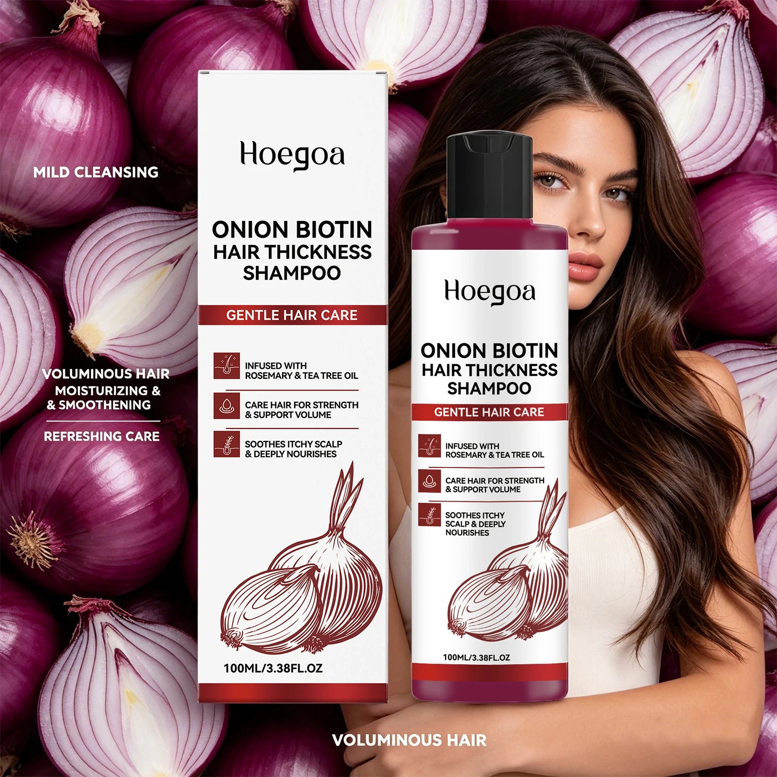 Daily Shower Onion Biotin Shampoo for Voluminous and Smooth Hair Care - 7