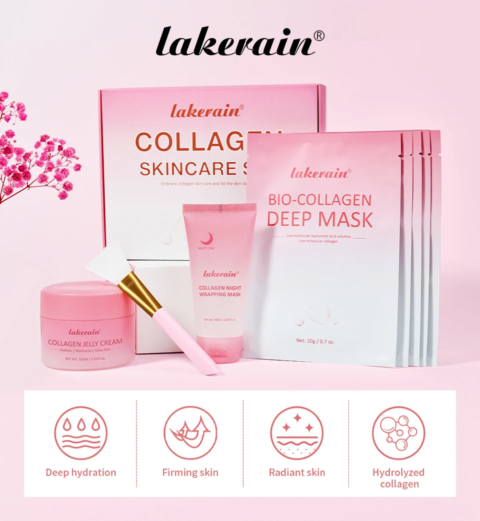 Daily Skincare Collagen Skincare Set Deep Nourishment and Hydration - 7