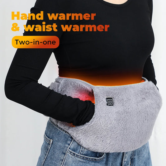 Cold Winter Electric Hand Warmer Waist Belt USB Rechargeable Heat Compress