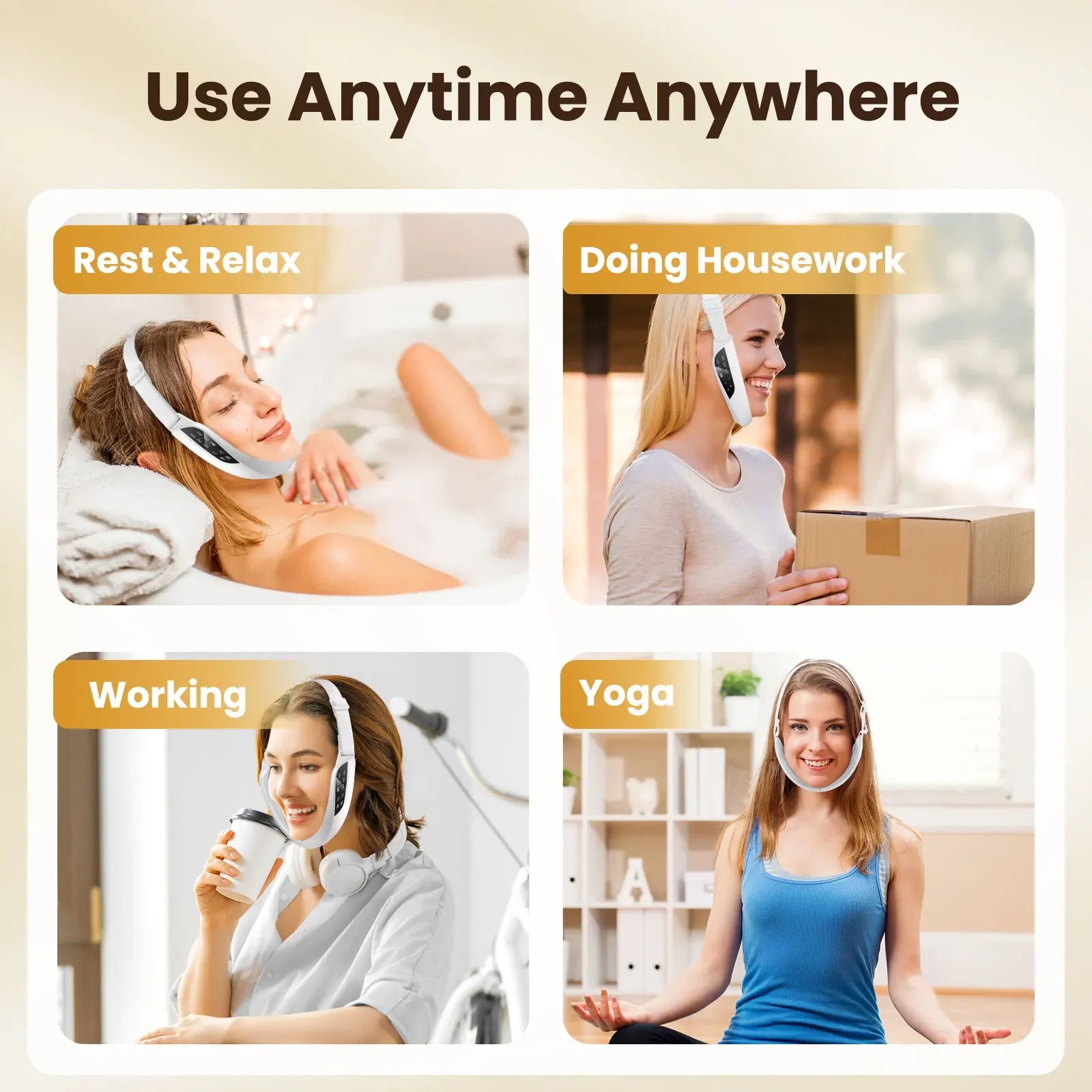 At Home Facial V-Line Lift Device and Micro Current Skin Care Massager - 5