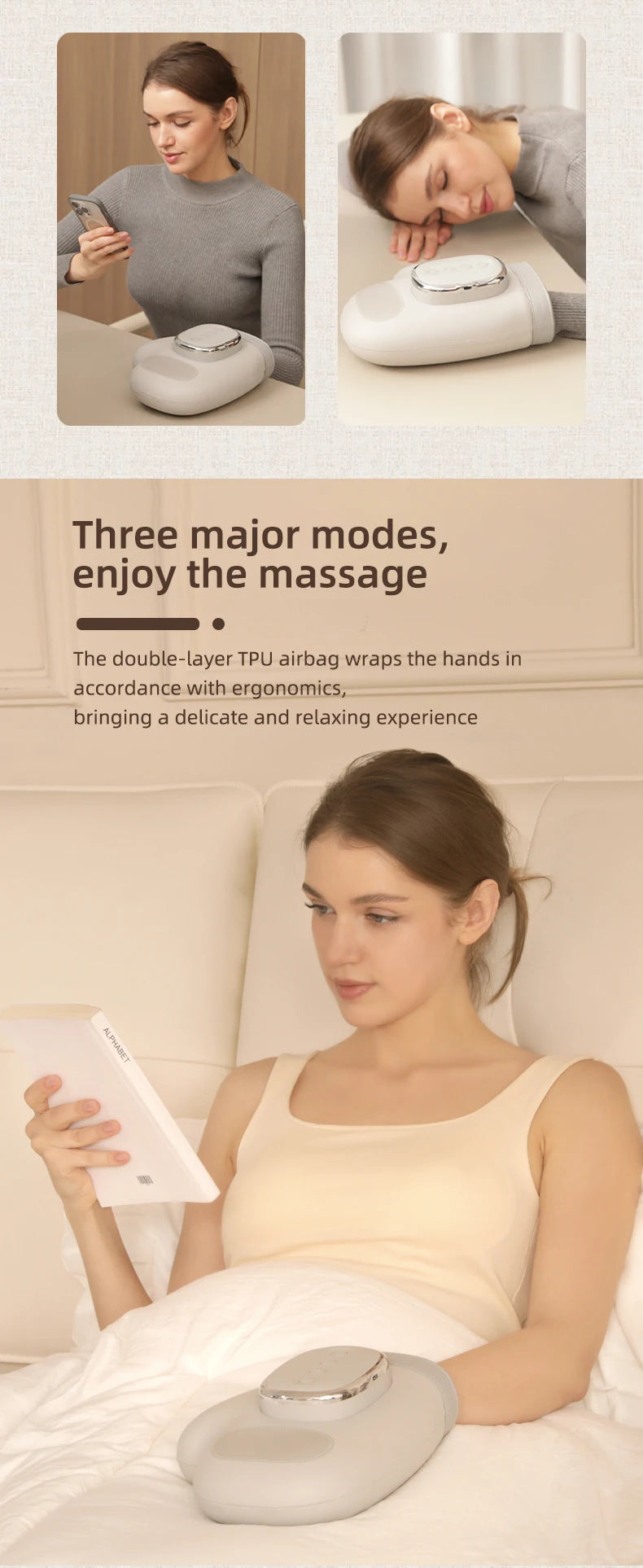 Daily Relaxation Hand Massager with Heat and Air Compression - 13