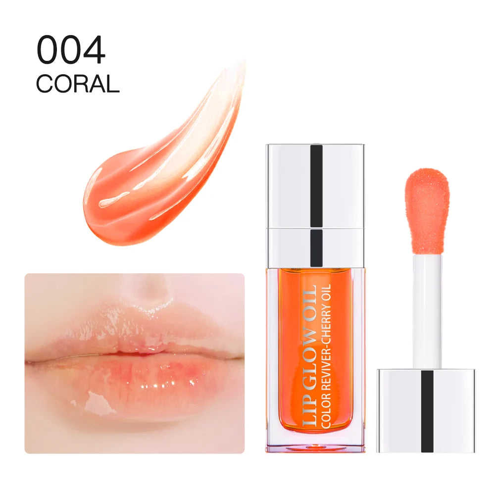 Daily Makeup Lip Oil Plumping Lip Gloss for Hydrated Shine - 32