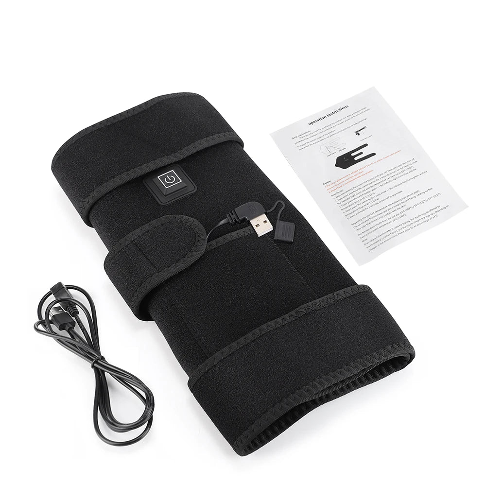 Joint wellness red light knee wrap with heated compress