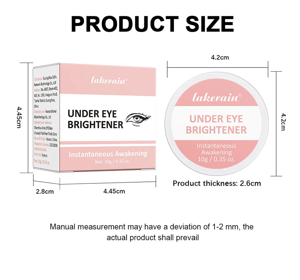 Under Eye Brightener Cream to Neutralize Dark Circles and Glow