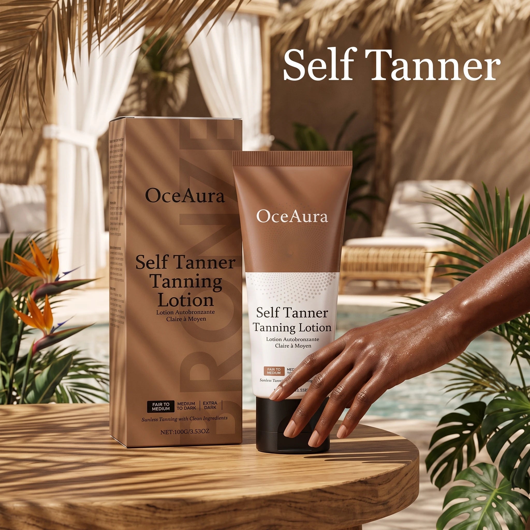 Beach Day Self Tanning Lotion Natural Bronze Glow For Full Body - 6