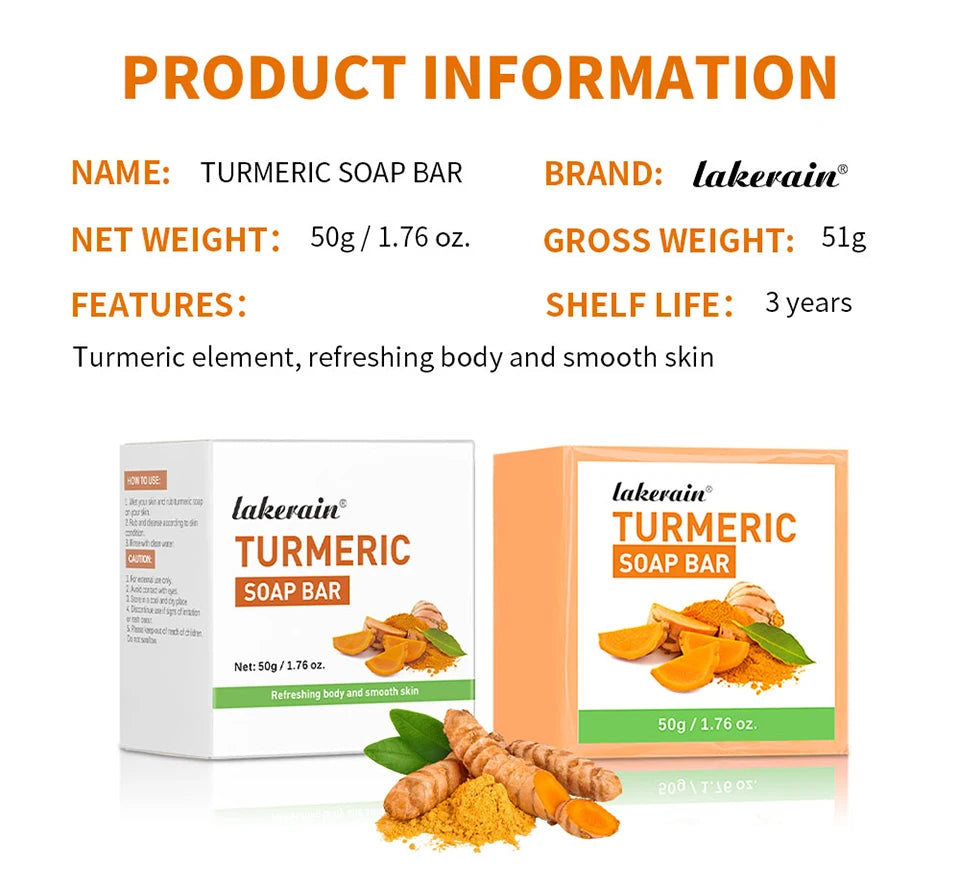 Daily Skincare Turmeric Soap Bar for Deep Cleaning Face and Body