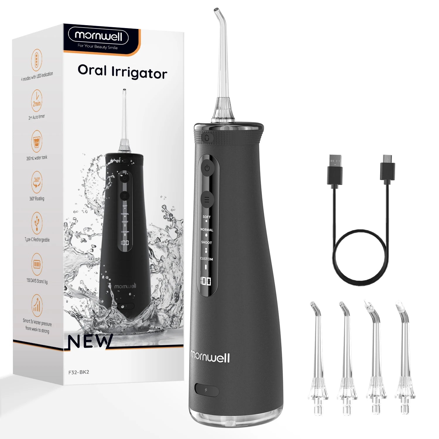 Home Teeth Whitening Oral Water Flosser for Deep Cleaning and Gum Care - 18