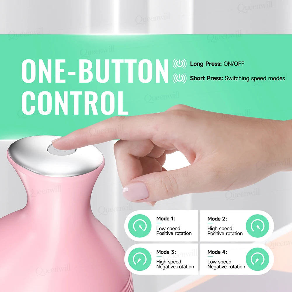 Home and Travel Water and Nasal Irrigator Combo with Head Massager