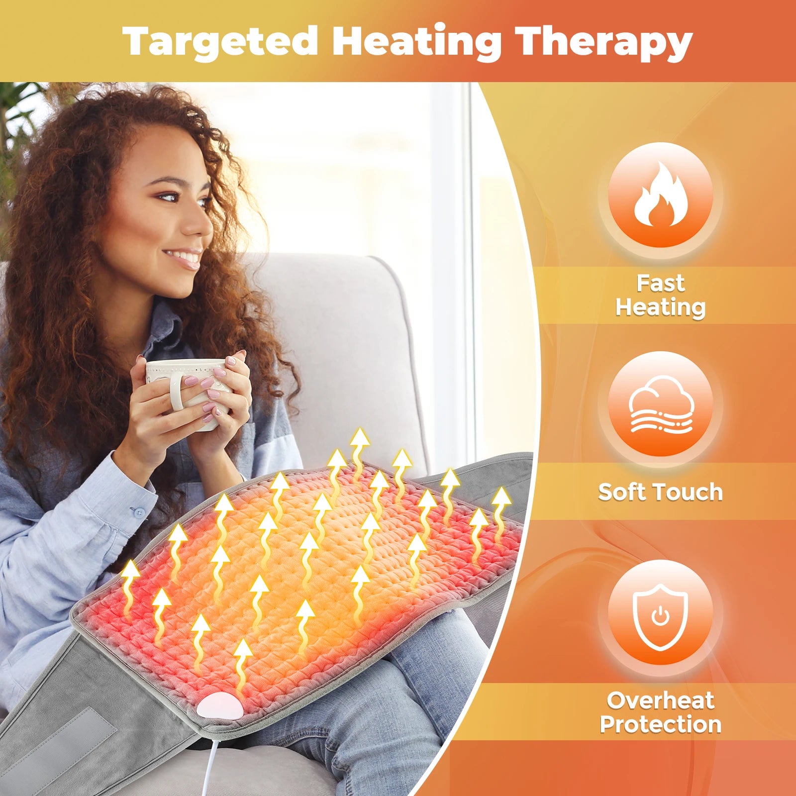 Office And Home Electric Heating Waist Belt For Soothing Lumbar Warmth - 2