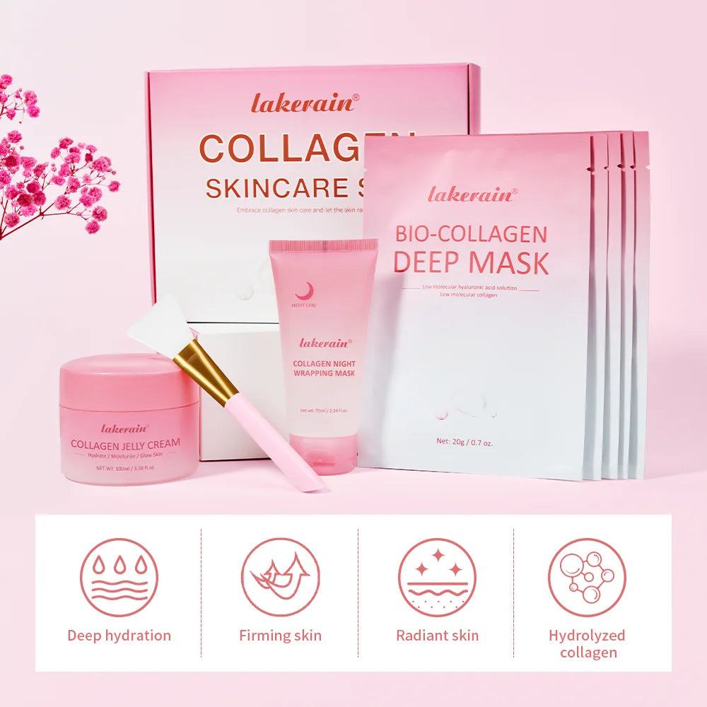 Daily Skincare Routine Collagen Skincare Set for Deep Nourishment And Care