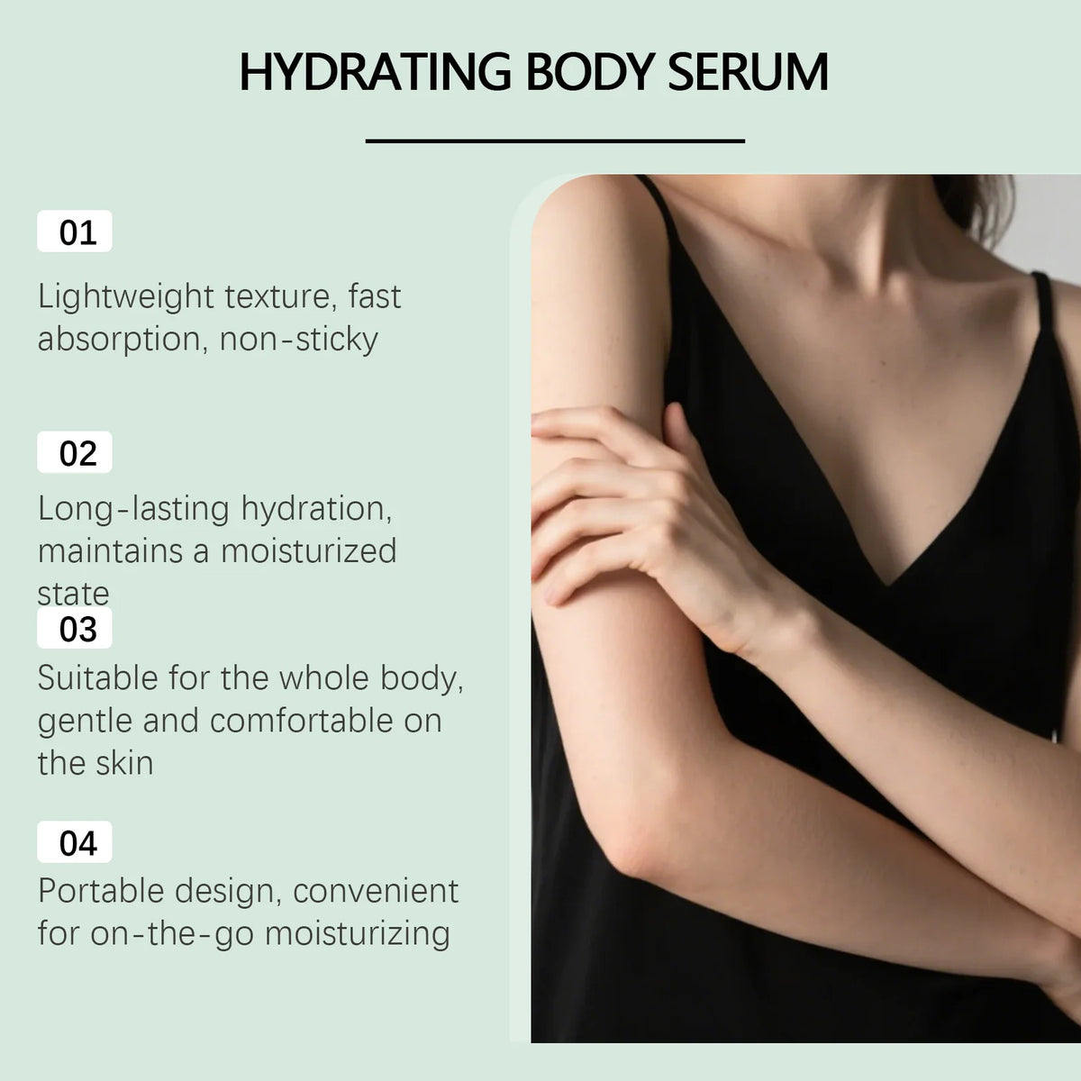 Dry Skin Hyaluronic Acid Body Serum for Deep Hydration and Smooth Skin