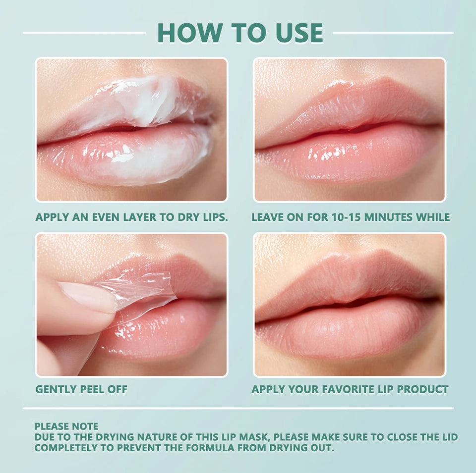 Daily Lip Care Cooling Peel-Off Lip Mask for Smoothing Dry Fine Lines