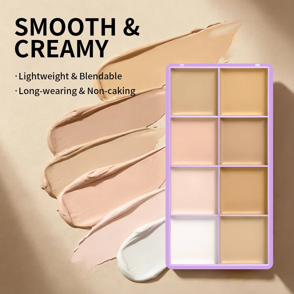 Daily Makeup Routine Cream Concealer Palette for Flawless Coverage