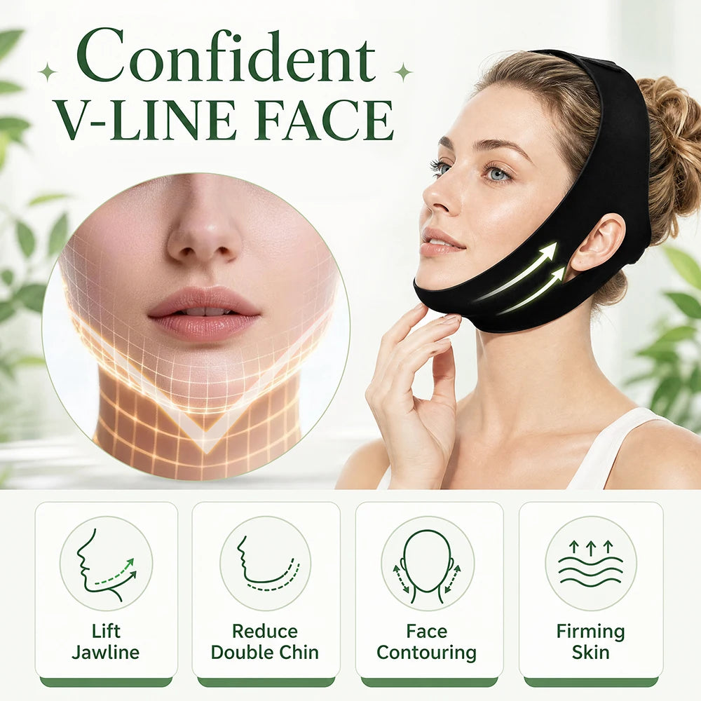 Home Skincare Face Wrap Band Hot and Cold Compress for Chin and Jaw