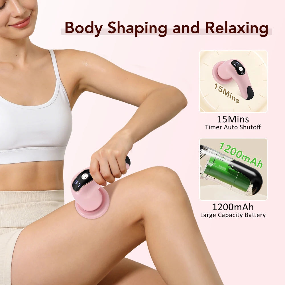 Home Relaxation Body Massager Stick with Versatile Interchangeable Heads