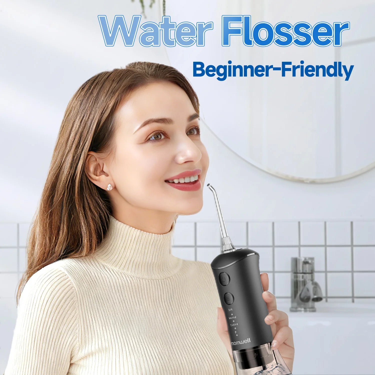 Bathroom Water Flosser and Electric Toothbrush Combo for Oral Clean Kit - 7