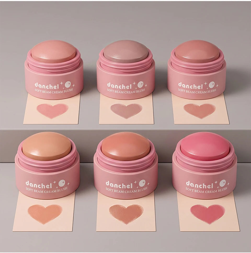 Daily Makeup Soft Cream Blush Long Wearing Multi Use Smooth Texture