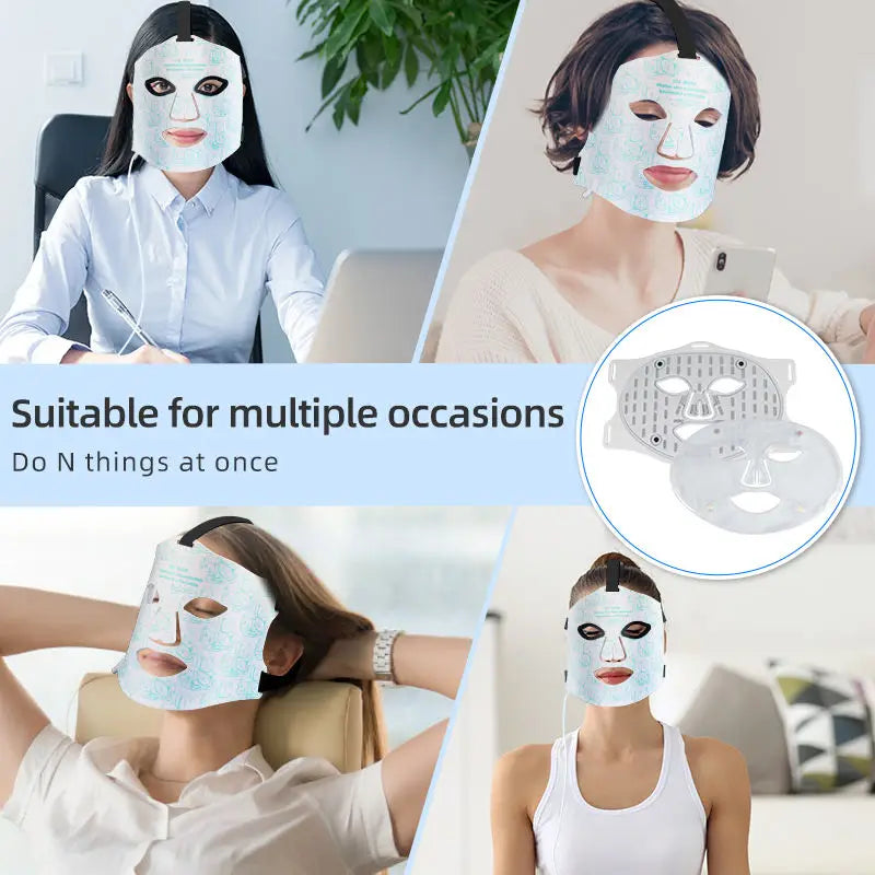 Home Spa Sessions LED Face Mask for Skin Rejuvenation and Firmness