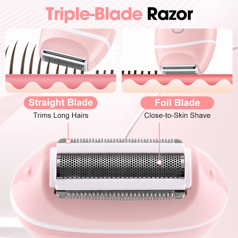 Body hair removal Electric Shaver for Women for smooth skin
