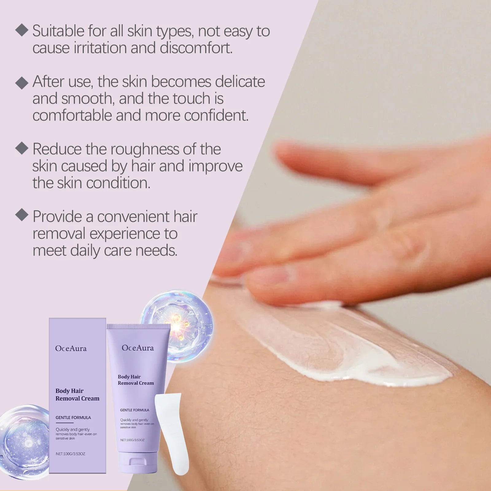 Smooth Skin Hair Removal Cream for Painless and Gentle Body Care - 11