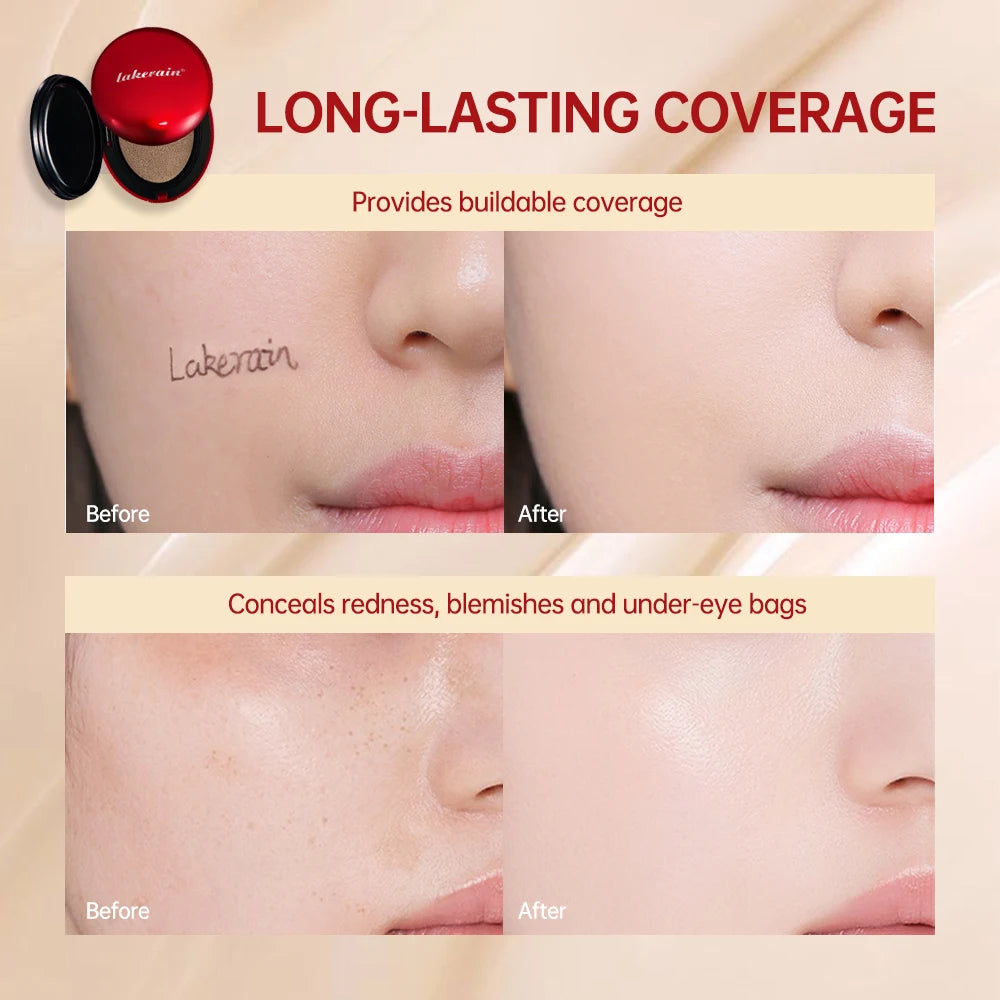 Korean makeup Super Fit Cushion Foundation with waterproof cover. - 6