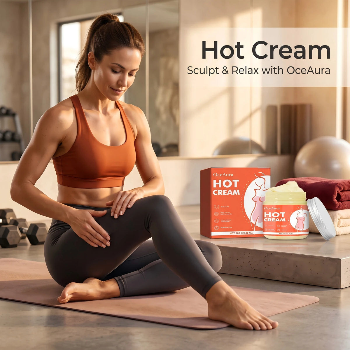 Body Shaping Hot Cream Anti Cellulite Massage Gel for Tightening Skin