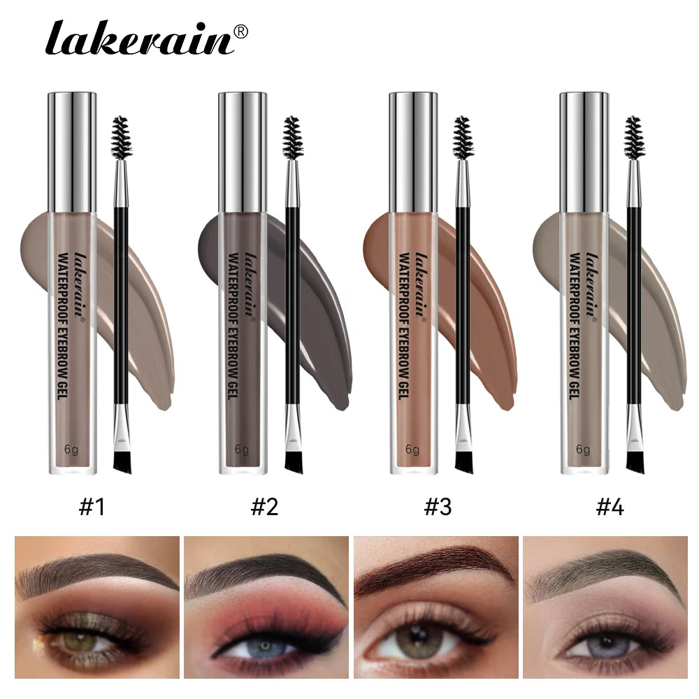 Daily Makeup Routine Waterproof Eyebrow Gel Set for Natural Long-Lasting Wear