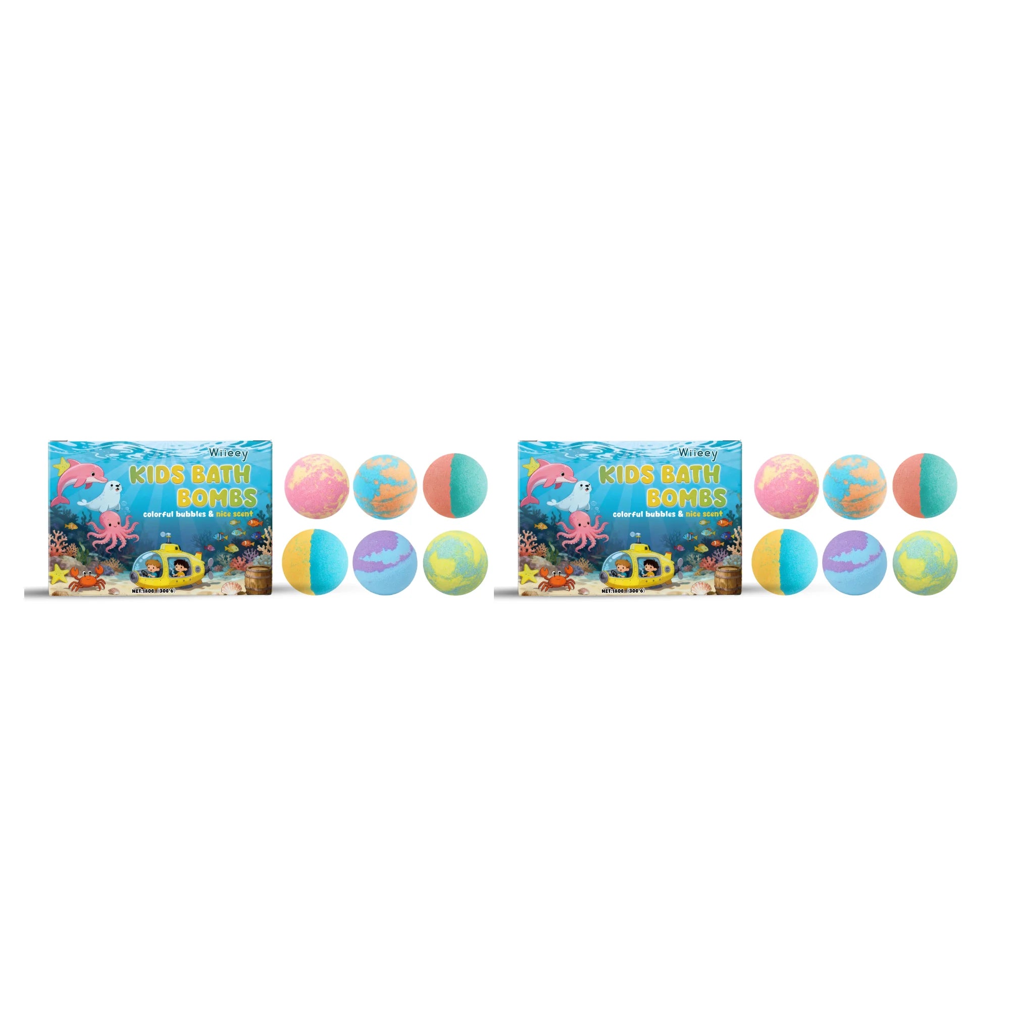 Bath Time Kids Bath Ball Moisturizing and Cleansing Fizzy Balls Gift Set - 13