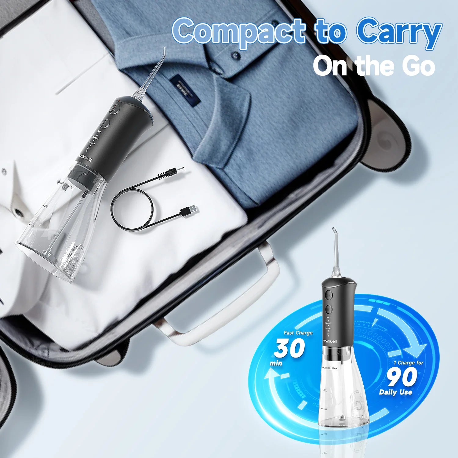 Bathroom Water Flosser and Electric Toothbrush Combo for Oral Clean Kit - 13