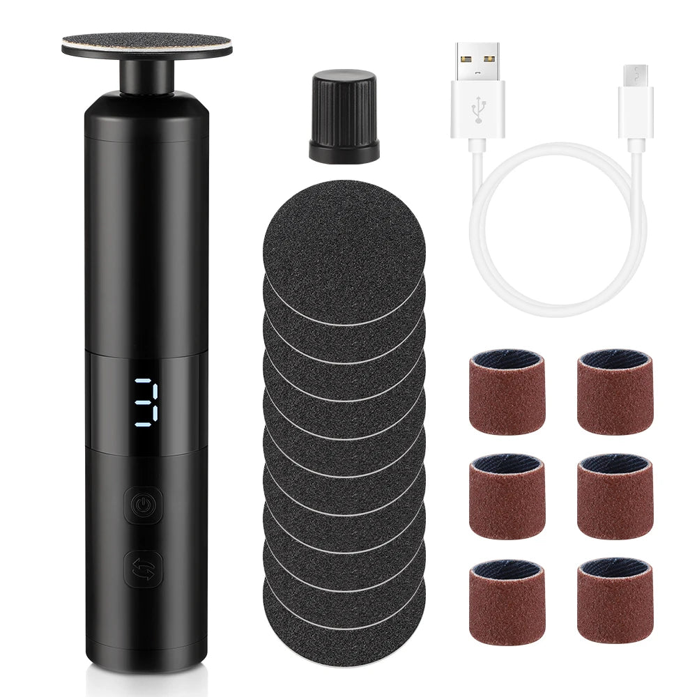 Bathroom Electric Foot Callus Grinder for Smooth Heels and Dead Skin - 1