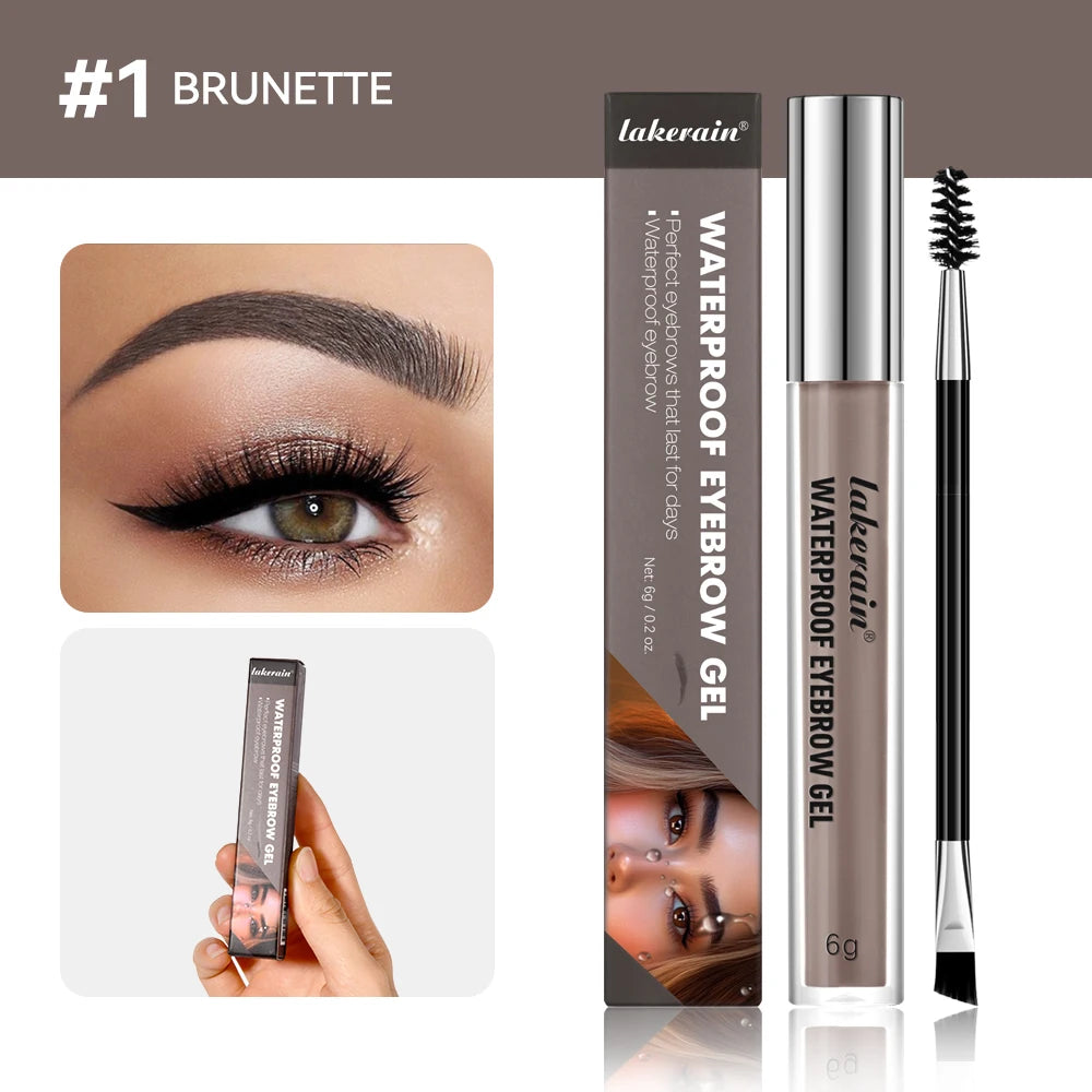 Daily Makeup Routine Waterproof Eyebrow Gel Set for Natural Long-Lasting Wear