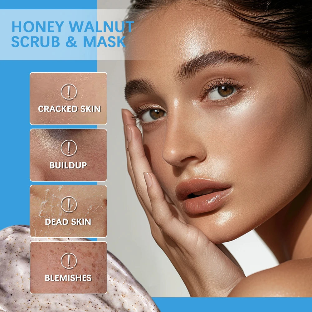 Skincare Routine Honey Facial Scrub And Mask For Deep Cleansing Radiance - 4